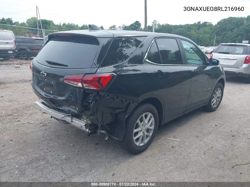 2024 Chevrolet Equinox Awd Lt VIN: 3GNAXUEG8RL216960 Lot: 39908770