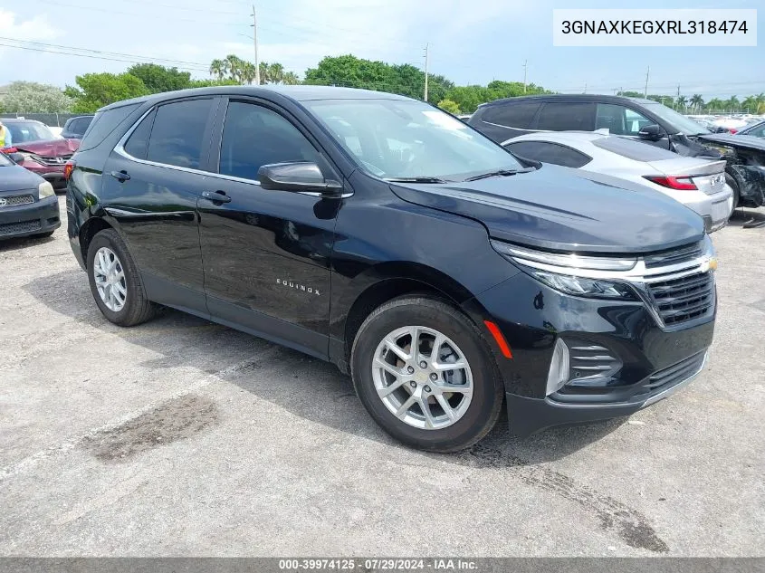 2024 Chevrolet Equinox Fwd Lt VIN: 3GNAXKEGXRL318474 Lot: 39974125