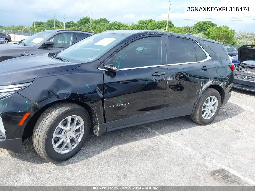 2024 Chevrolet Equinox Fwd Lt VIN: 3GNAXKEGXRL318474 Lot: 39974125