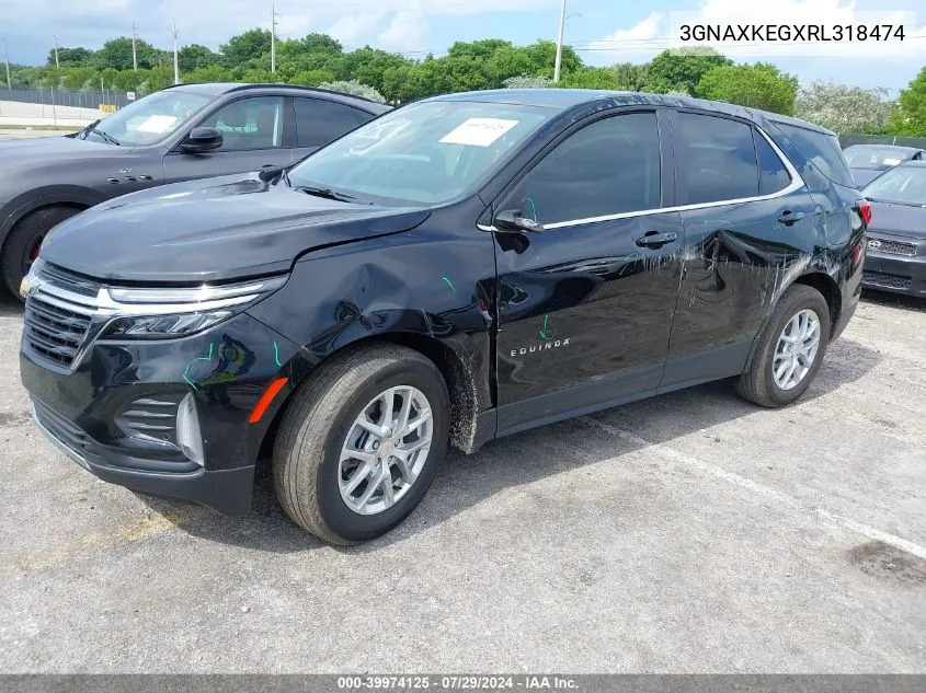 2024 Chevrolet Equinox Fwd Lt VIN: 3GNAXKEGXRL318474 Lot: 39974125