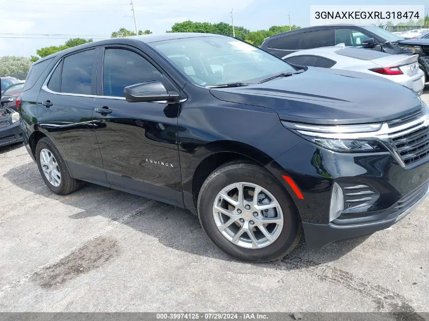 2024 Chevrolet Equinox Fwd Lt VIN: 3GNAXKEGXRL318474 Lot: 39974125