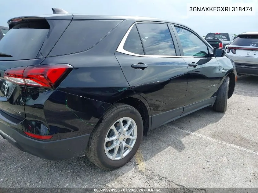 2024 Chevrolet Equinox Fwd Lt VIN: 3GNAXKEGXRL318474 Lot: 39974125