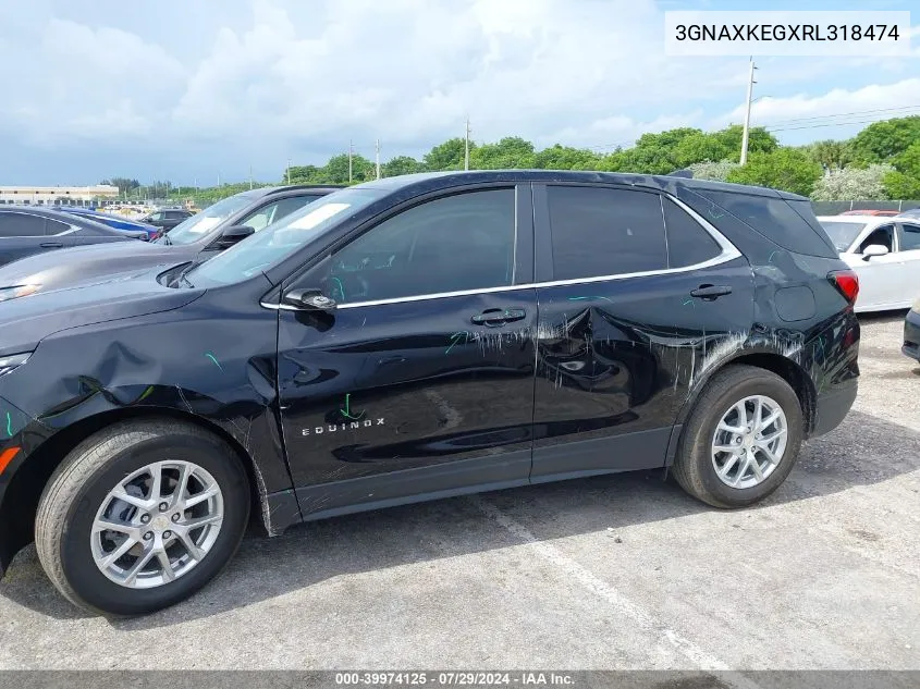 2024 Chevrolet Equinox Fwd Lt VIN: 3GNAXKEGXRL318474 Lot: 39974125