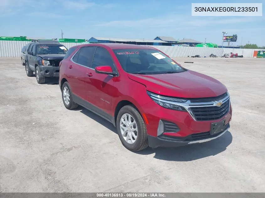 2024 Chevrolet Equinox Fwd Lt VIN: 3GNAXKEG0RL233501 Lot: 40136513