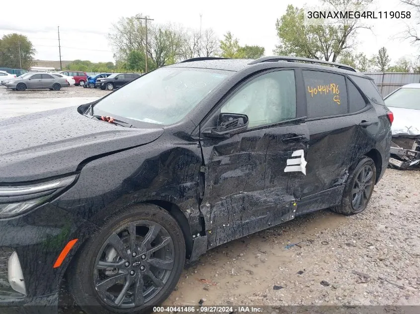 2024 Chevrolet Equinox Fwd Rs VIN: 3GNAXMEG4RL119058 Lot: 40441486