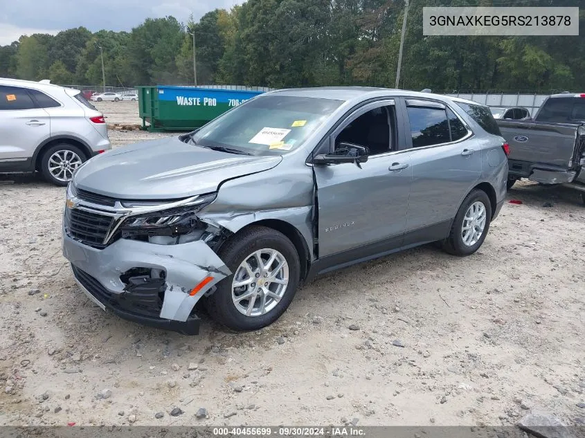 2024 Chevrolet Equinox Fwd Lt VIN: 3GNAXKEG5RS213878 Lot: 40455699