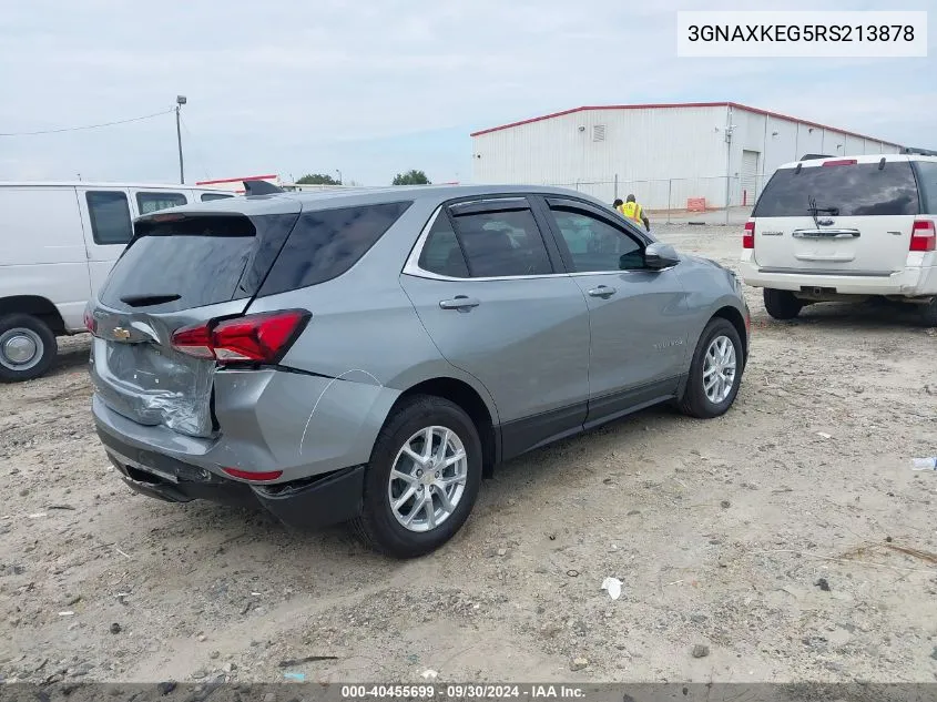 2024 Chevrolet Equinox Fwd Lt VIN: 3GNAXKEG5RS213878 Lot: 40455699