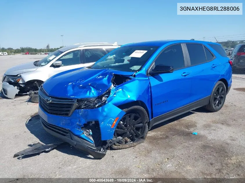 2024 Chevrolet Equinox Fwd Ls VIN: 3GNAXHEG8RL288006 Lot: 40543689