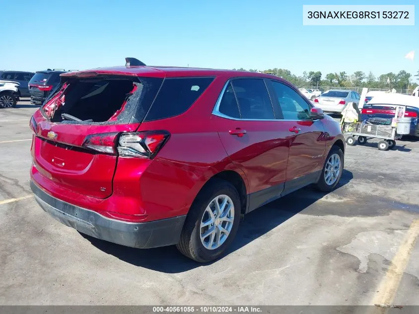 2024 Chevrolet Equinox Fwd Lt VIN: 3GNAXKEG8RS153272 Lot: 40561055