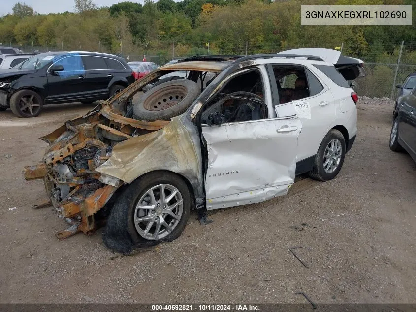 2024 Chevrolet Equinox Fwd Lt VIN: 3GNAXKEGXRL102690 Lot: 40592821