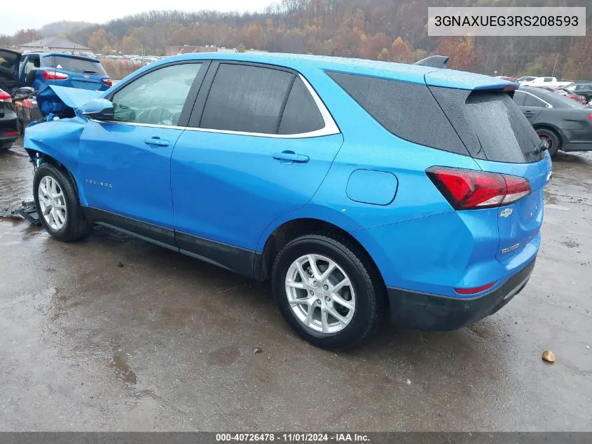 3GNAXUEG3RS208593 2024 Chevrolet Equinox Awd Lt