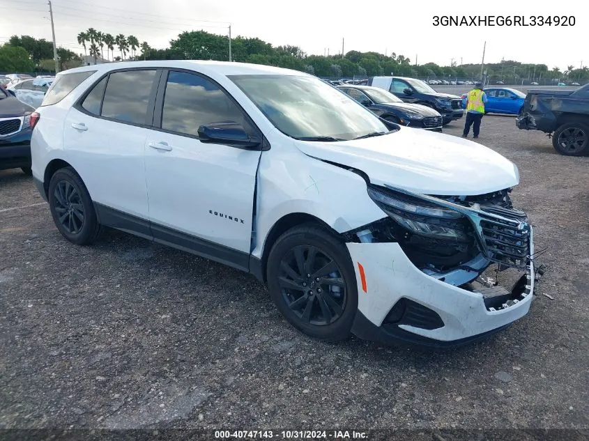 3GNAXHEG6RL334920 2024 Chevrolet Equinox Fwd Ls