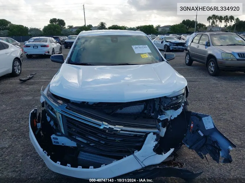 2024 Chevrolet Equinox Fwd Ls VIN: 3GNAXHEG6RL334920 Lot: 40747143