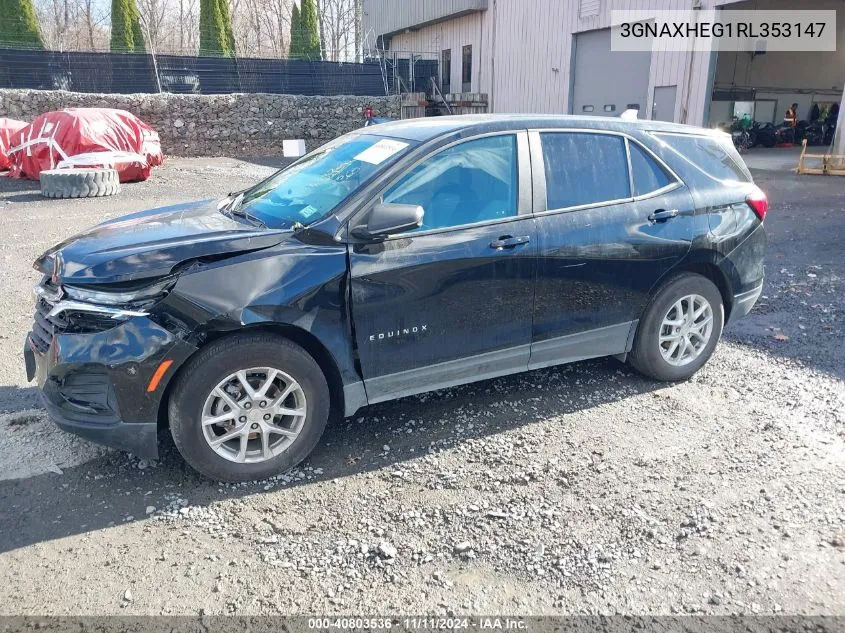 2024 Chevrolet Equinox Fwd Ls VIN: 3GNAXHEG1RL353147 Lot: 40803536