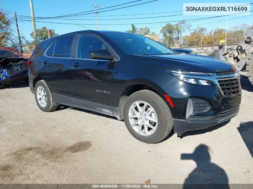 2024 Chevrolet Equinox Fwd Lt VIN: 3GNAXKEGXRL116699 Lot: 40805439