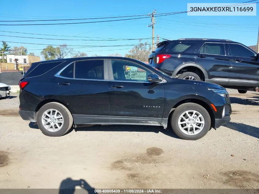 2024 Chevrolet Equinox Fwd Lt VIN: 3GNAXKEGXRL116699 Lot: 40805439