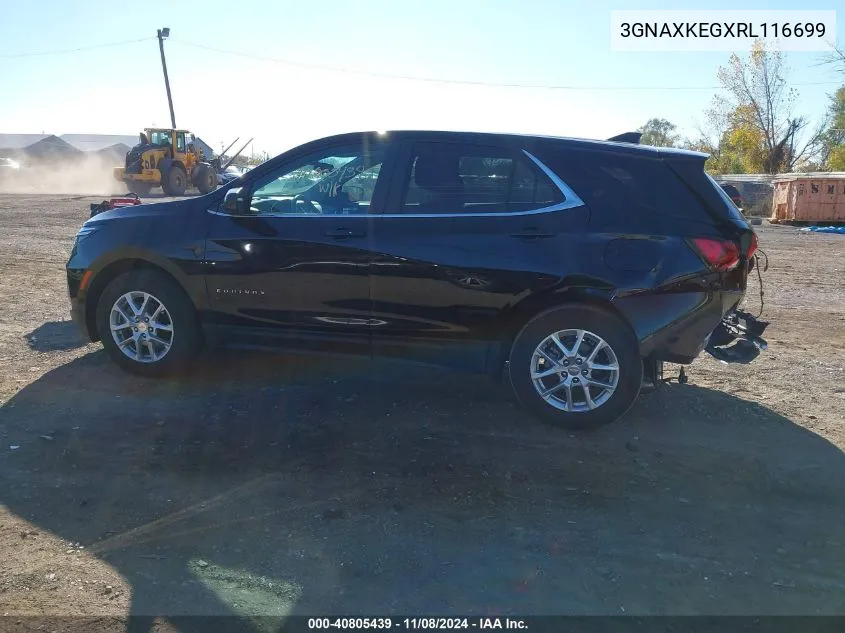 2024 Chevrolet Equinox Fwd Lt VIN: 3GNAXKEGXRL116699 Lot: 40805439