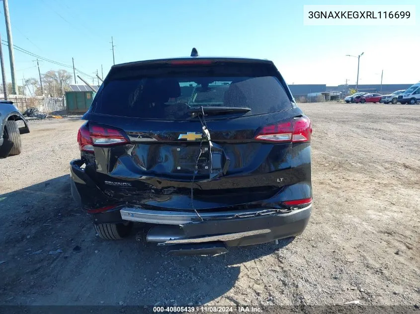 2024 Chevrolet Equinox Fwd Lt VIN: 3GNAXKEGXRL116699 Lot: 40805439