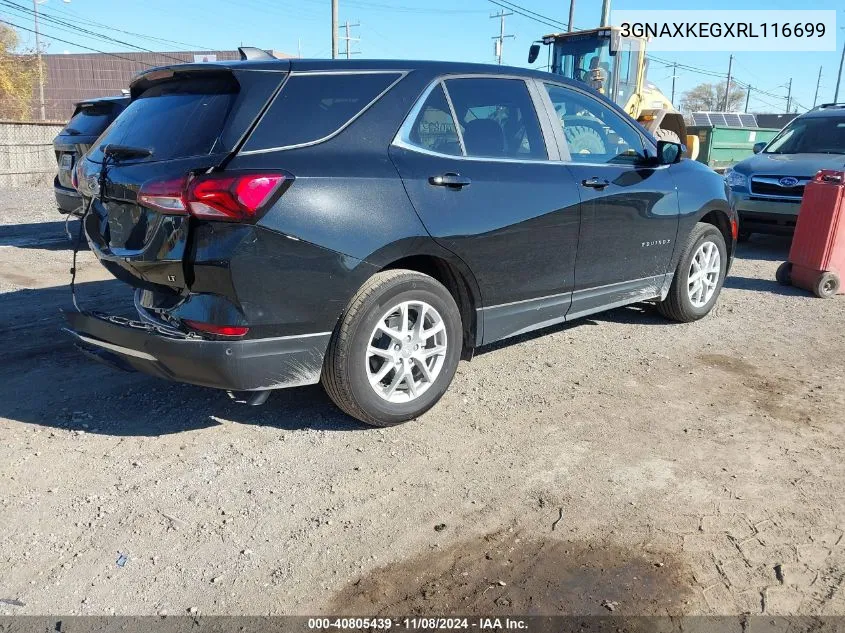 2024 Chevrolet Equinox Fwd Lt VIN: 3GNAXKEGXRL116699 Lot: 40805439