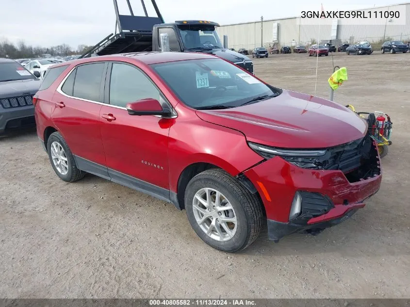 2024 Chevrolet Equinox Fwd Lt VIN: 3GNAXKEG9RL111090 Lot: 40805582