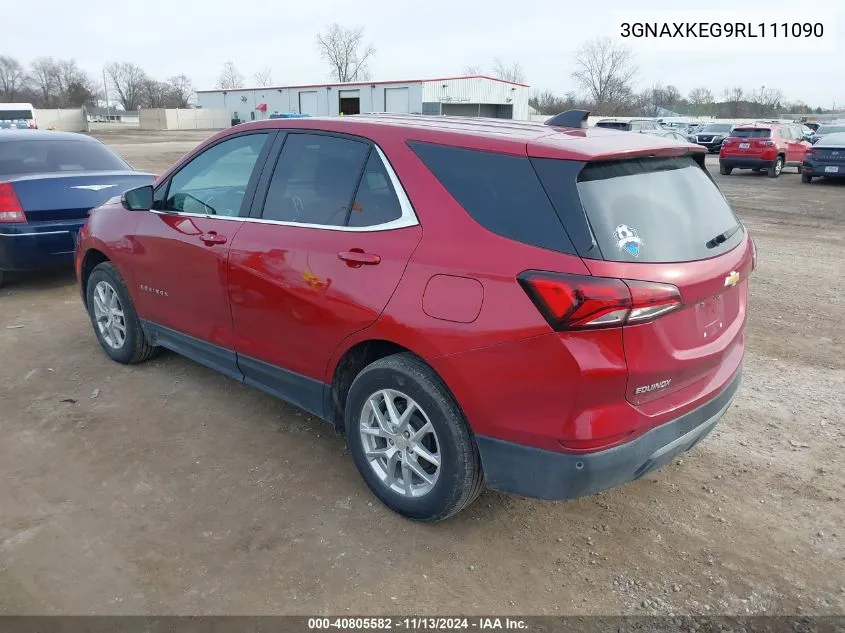 2024 Chevrolet Equinox Fwd Lt VIN: 3GNAXKEG9RL111090 Lot: 40805582