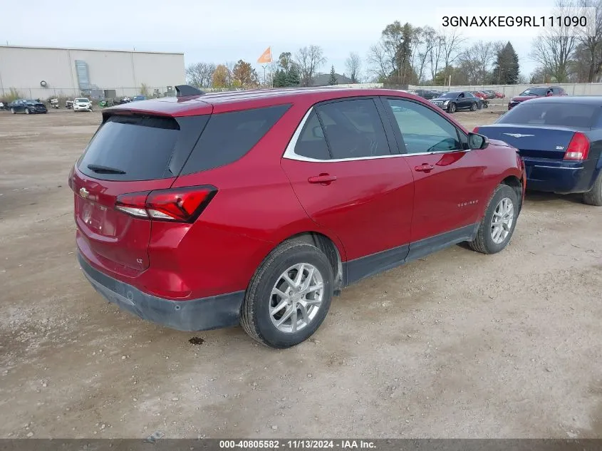 2024 Chevrolet Equinox Fwd Lt VIN: 3GNAXKEG9RL111090 Lot: 40805582