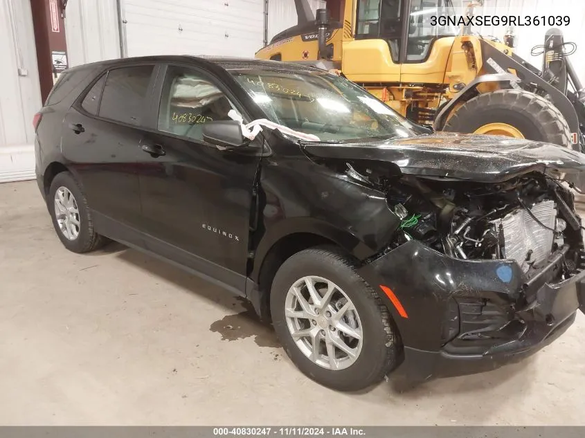 2024 Chevrolet Equinox Awd Ls VIN: 3GNAXSEG9RL361039 Lot: 40830247