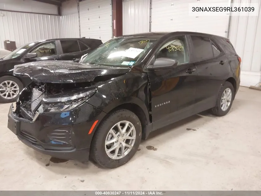 2024 Chevrolet Equinox Awd Ls VIN: 3GNAXSEG9RL361039 Lot: 40830247