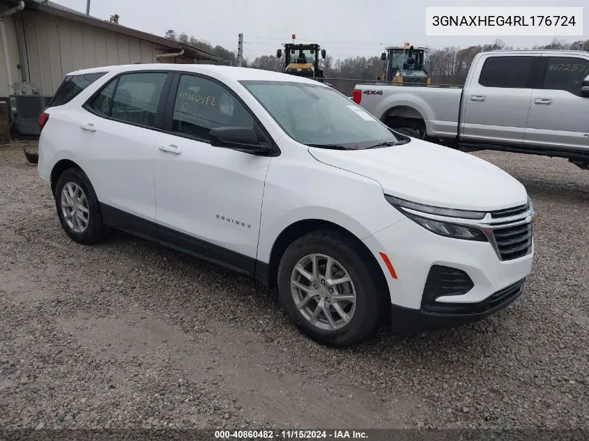 2024 Chevrolet Equinox Fwd Ls VIN: 3GNAXHEG4RL176724 Lot: 40860482