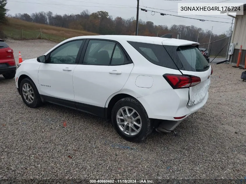 2024 Chevrolet Equinox Fwd Ls VIN: 3GNAXHEG4RL176724 Lot: 40860482