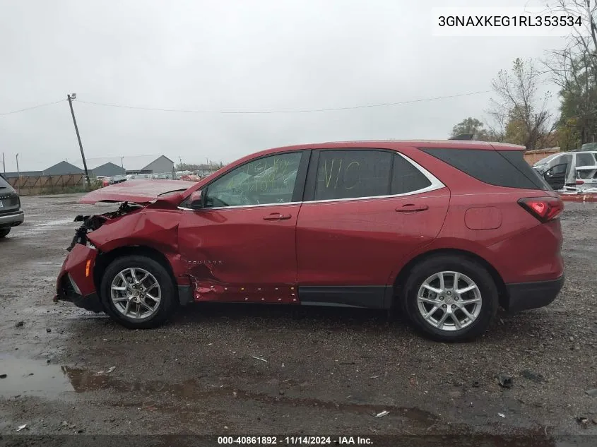 2024 Chevrolet Equinox Fwd Lt VIN: 3GNAXKEG1RL353534 Lot: 40861892