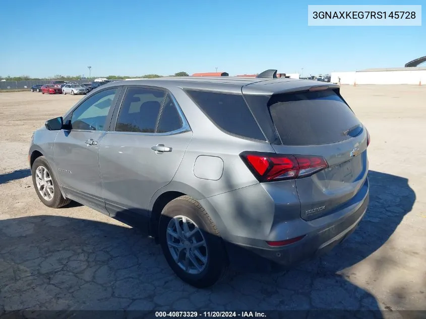 2024 Chevrolet Equinox Fwd Lt VIN: 3GNAXKEG7RS145728 Lot: 40873329