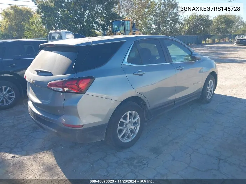 2024 Chevrolet Equinox Fwd Lt VIN: 3GNAXKEG7RS145728 Lot: 40873329