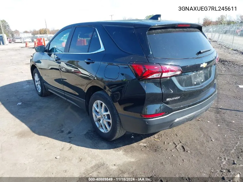 2024 Chevrolet Equinox Awd Lt VIN: 3GNAXUEG7RL245611 Lot: 40889549