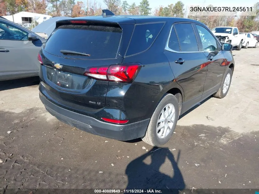 2024 Chevrolet Equinox Awd Lt VIN: 3GNAXUEG7RL245611 Lot: 40889549