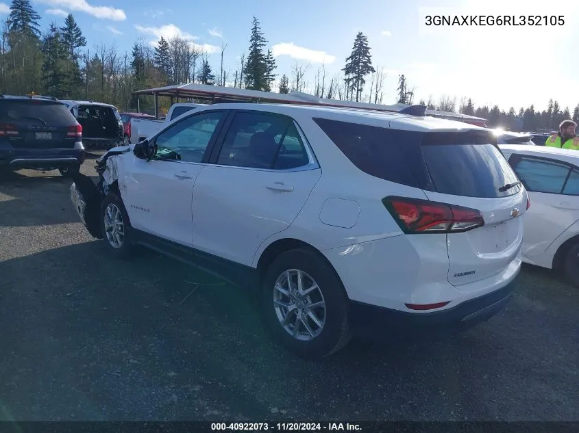 2024 Chevrolet Equinox Fwd Lt VIN: 3GNAXKEG6RL352105 Lot: 40922073