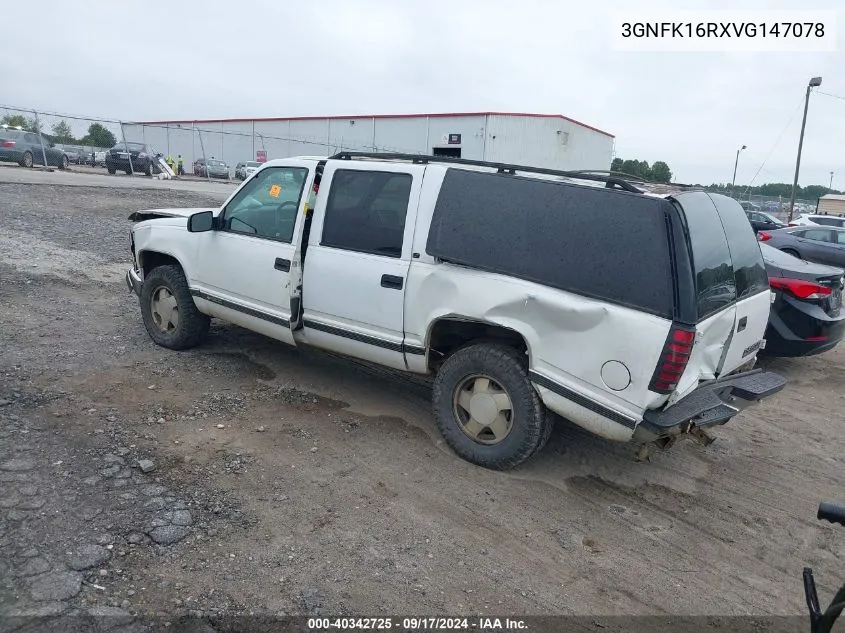 3GNFK16RXVG147078 1997 Chevrolet Suburban 1500