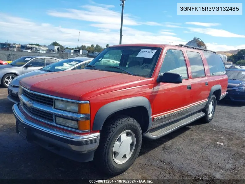 1997 Chevrolet Suburban 1500 VIN: 3GNFK16R3VG132485 Lot: 40613284