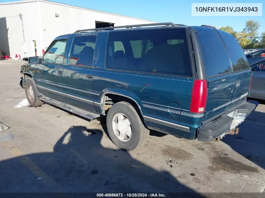 1997 Chevrolet Suburban 1500 VIN: 1GNFK16R1VJ343943 Lot: 40696672