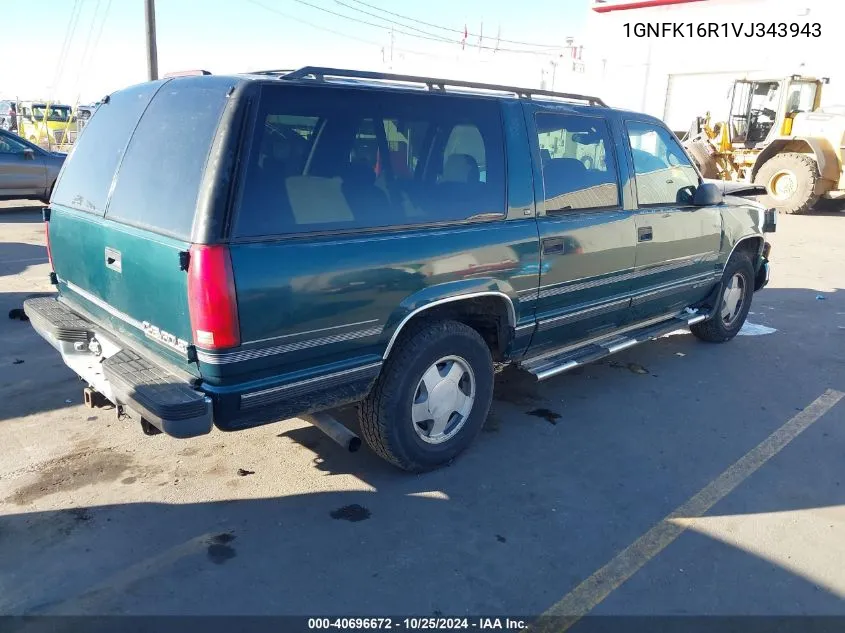 1997 Chevrolet Suburban 1500 VIN: 1GNFK16R1VJ343943 Lot: 40696672