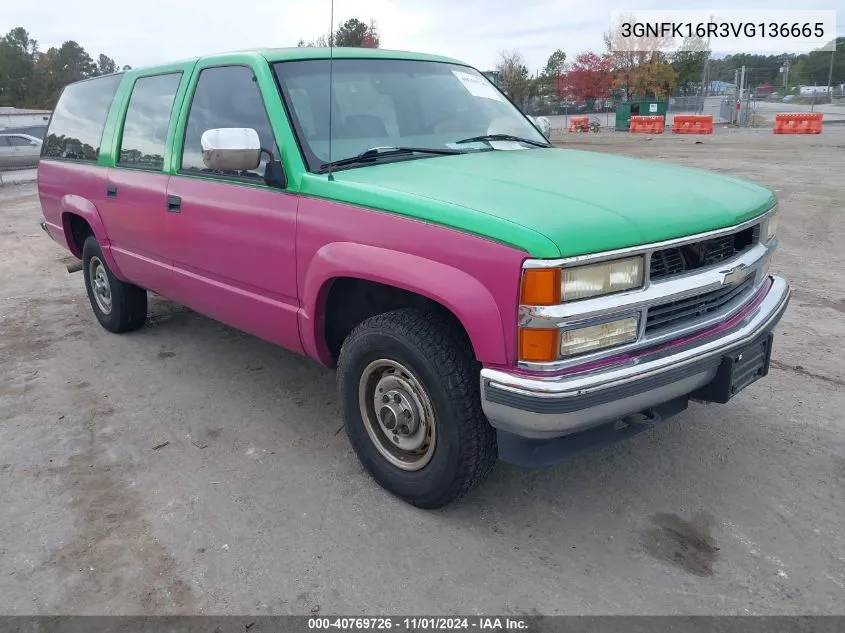 1997 Chevrolet Suburban 1500 VIN: 3GNFK16R3VG136665 Lot: 40769726