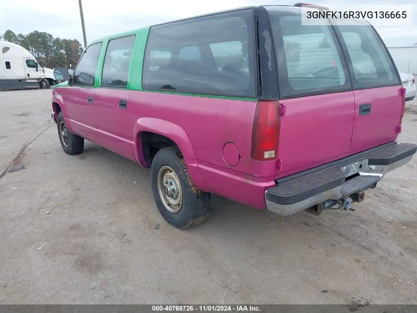 1997 Chevrolet Suburban 1500 VIN: 3GNFK16R3VG136665 Lot: 40769726