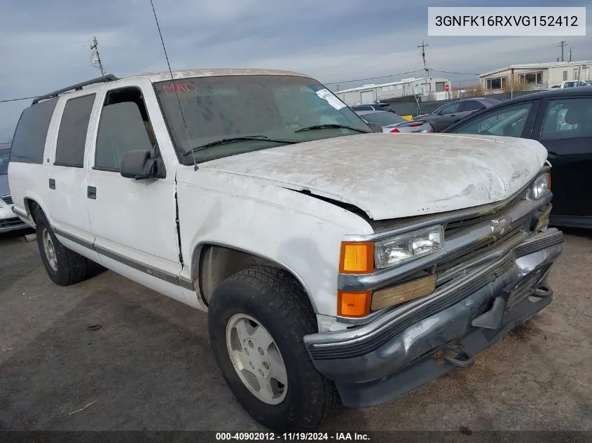 1997 Chevrolet Suburban 1500 VIN: 3GNFK16RXVG152412 Lot: 40902012