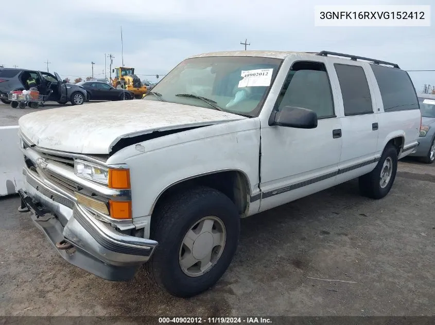 1997 Chevrolet Suburban 1500 VIN: 3GNFK16RXVG152412 Lot: 40902012