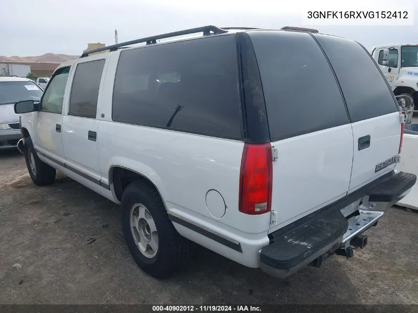 1997 Chevrolet Suburban 1500 VIN: 3GNFK16RXVG152412 Lot: 40902012