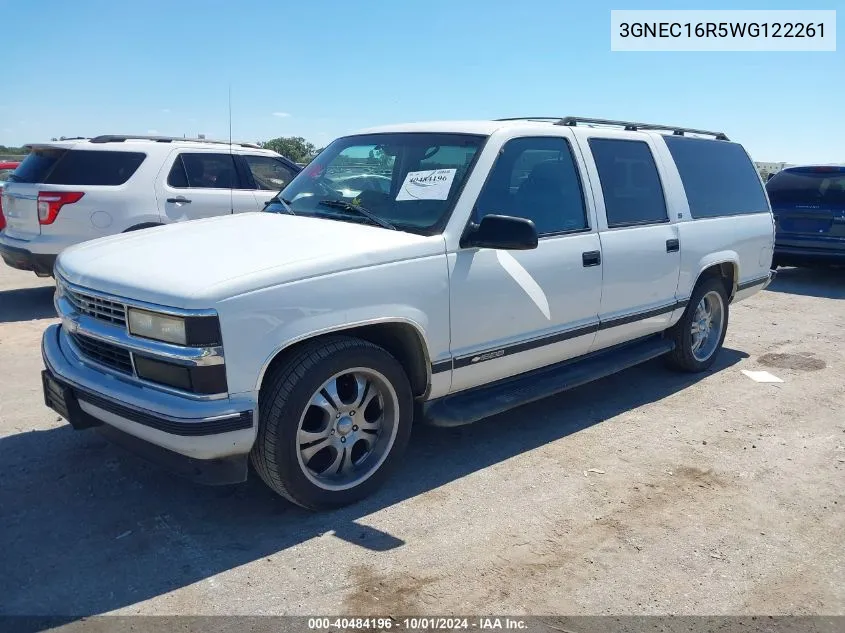 1998 Chevrolet Suburban 1500 VIN: 3GNEC16R5WG122261 Lot: 40484196