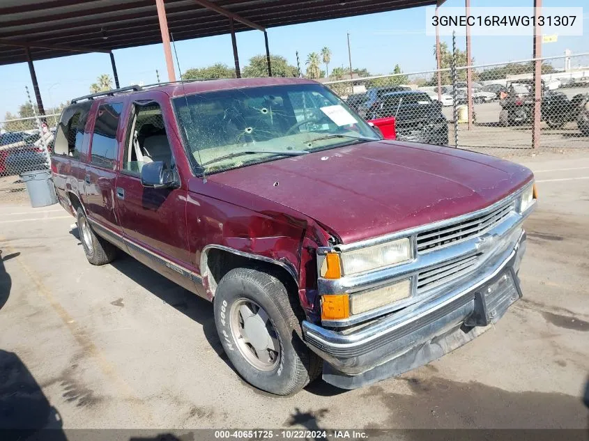 1998 Chevrolet Suburban 1500 VIN: 3GNEC16R4WG131307 Lot: 40651725