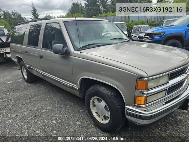 3GNEC16R3XG192116 1999 Chevrolet Suburban 1500 Lt