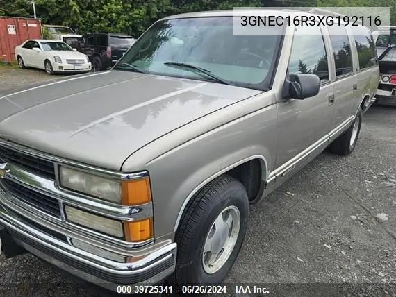 3GNEC16R3XG192116 1999 Chevrolet Suburban 1500 Lt