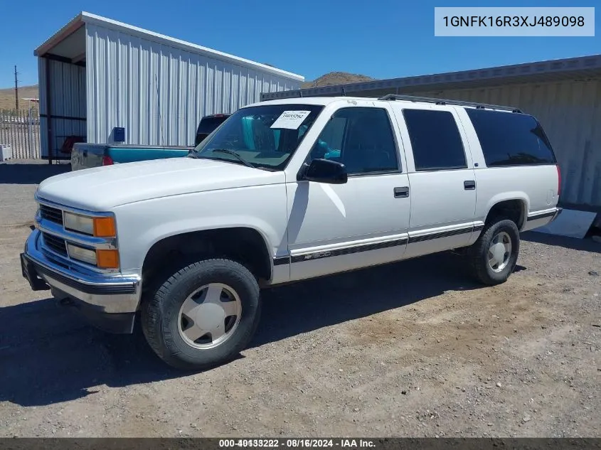 1999 Chevrolet Suburban 1500 Lt VIN: 1GNFK16R3XJ489098 Lot: 40133222